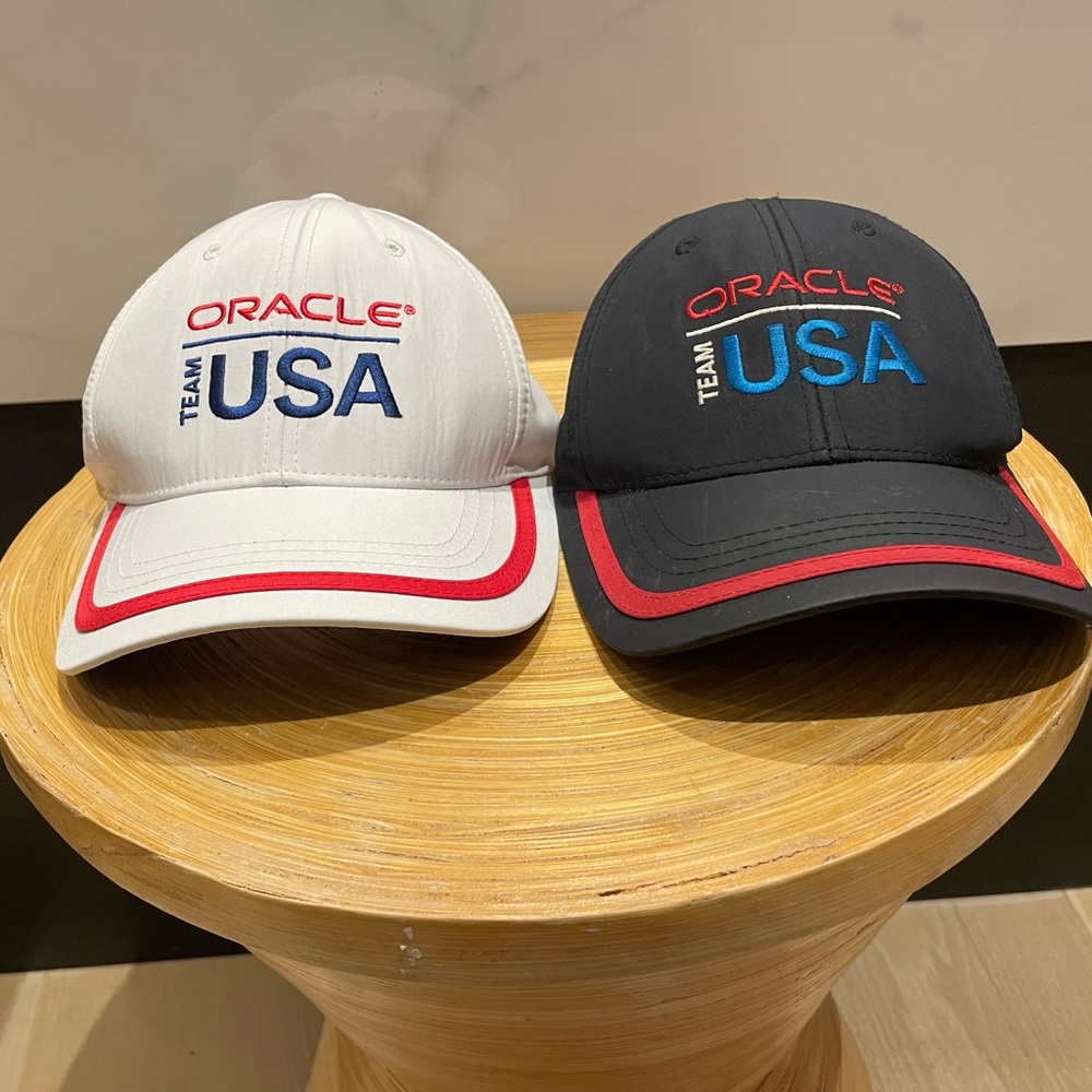 Pair of Authentic Oracle Americas Cup Team Hats